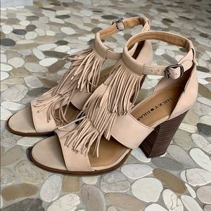 Lucky Brand fringe sandals